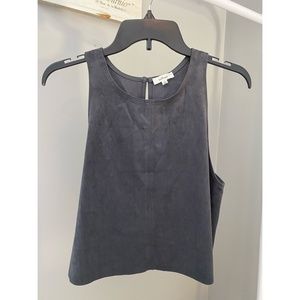 Aritzia's WILFRED Cropped Suede Tank